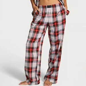 NEW! Victoria's Secret Modal-Cotton Red Tartan Plaid PJ Lounge Pants